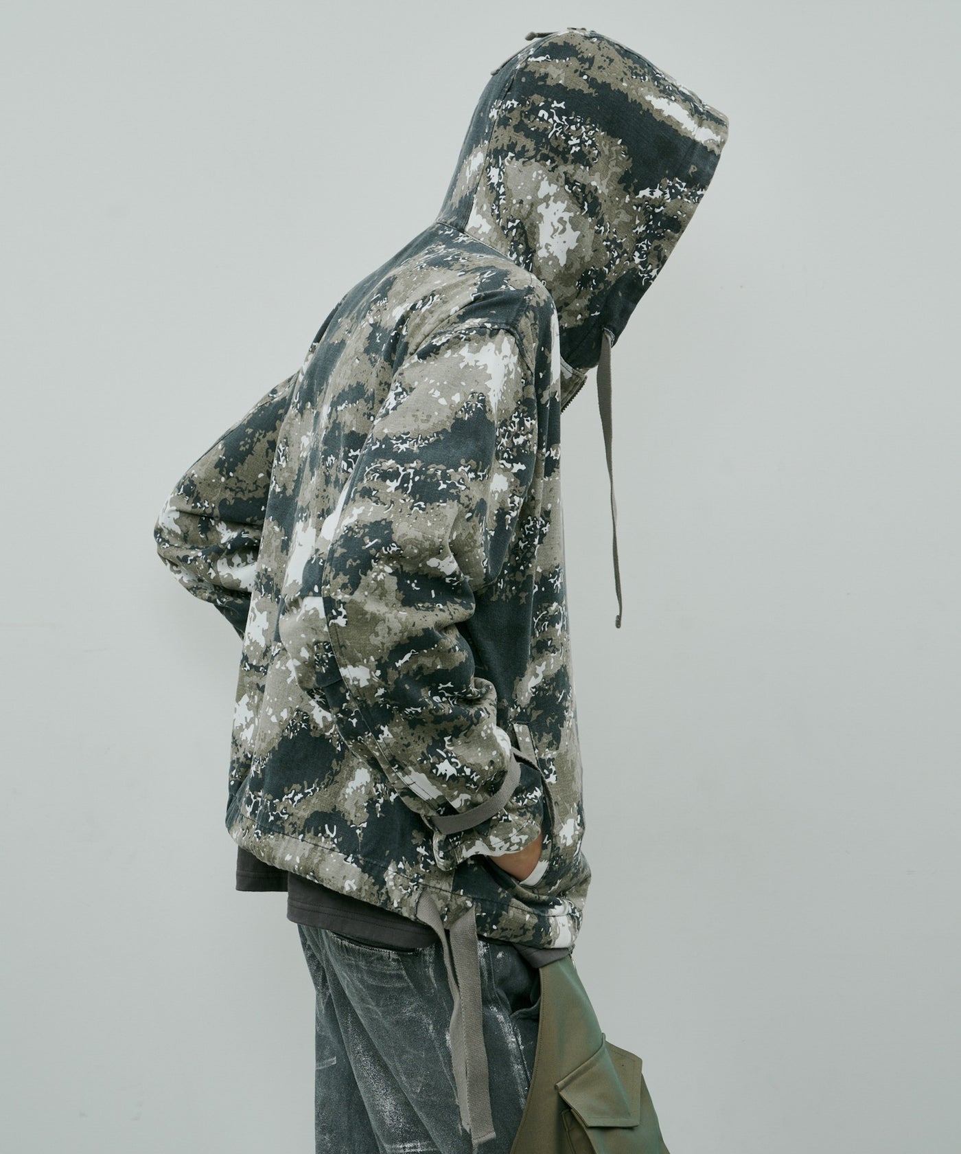 beams カモフラージュ フルジップパーカー beams ビームス迷彩ジップパーカー ダブルジップパーカーフェードカモ