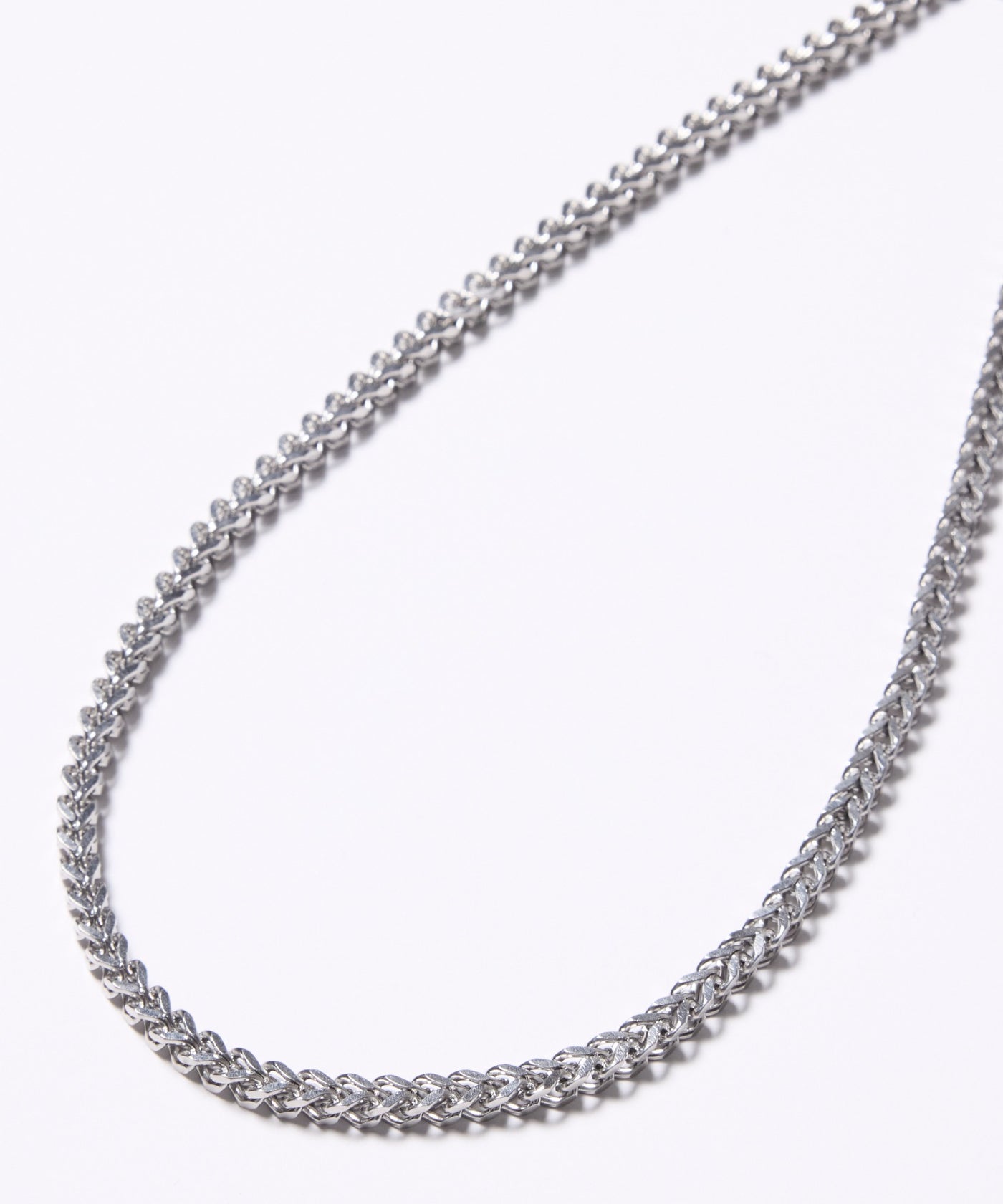 フランス発 ☆LaCoqueFrancaise☆ Aya シルバーチェーン AFF AIVER サージカルキューブチェーンネックレス
