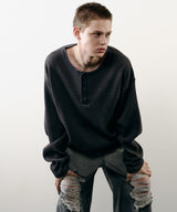 【ONLINE STORE先行予約】AIVER　ヘビーワッフルモンスターL/S TEE