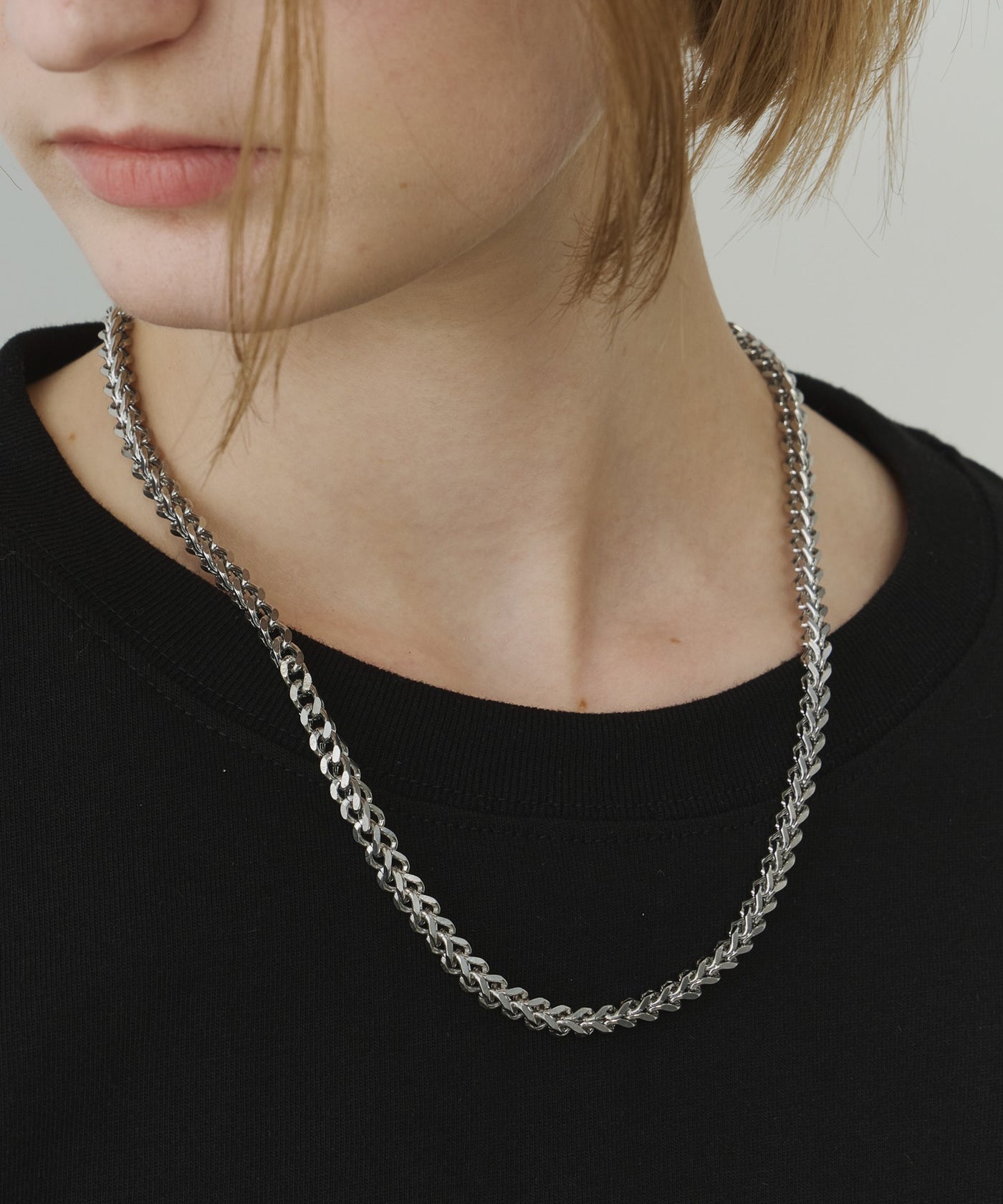 AFF AIVER サージカルキューブチェーンネックレス