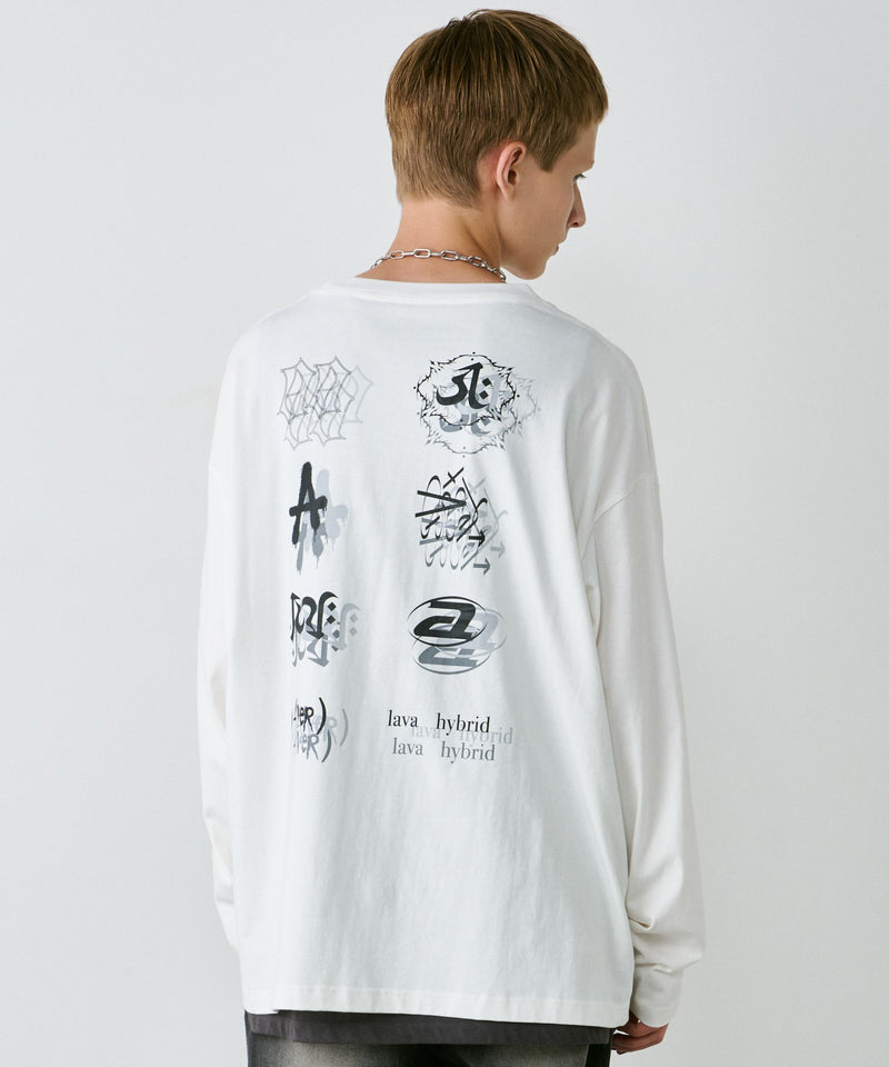 【予約】AIVER　エラープリントL/S TEE