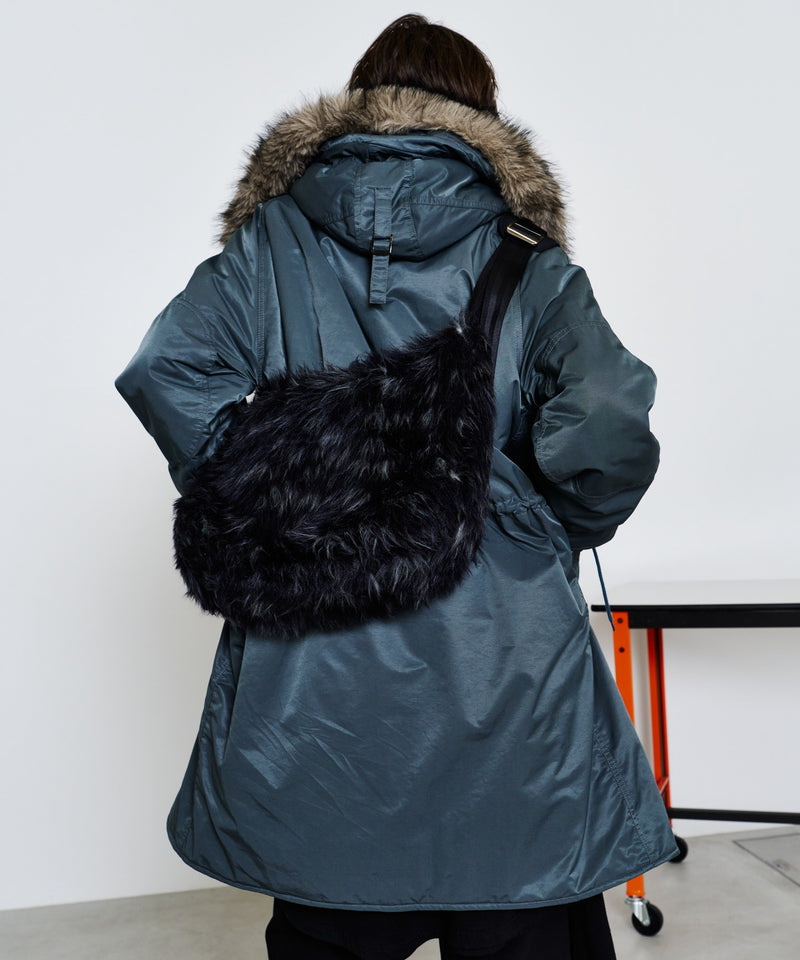 【予約】AIVER Atelier Made　ミックスファーショルダーバッグ