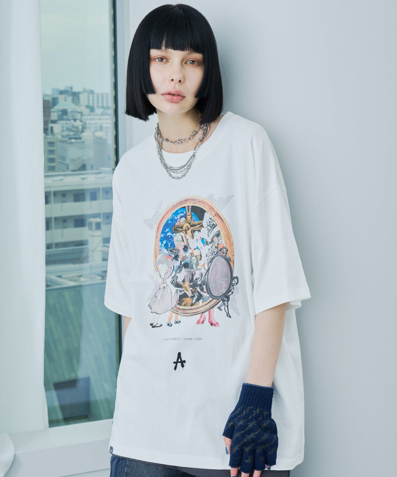 岡本奇太郎×AIVER　ワンダーランドS/S TEE