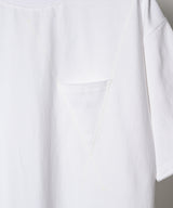 AIVER　30/2ウォッシュ天竺ガゼットポケットコンパクトS/S TEE