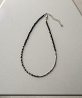 AFF AIVER　　天然石カットビーズネックレス　MADE IN JAPAN