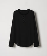 【予約】AIVER　ヘビーワッフルヘンリーネックL/S TEE