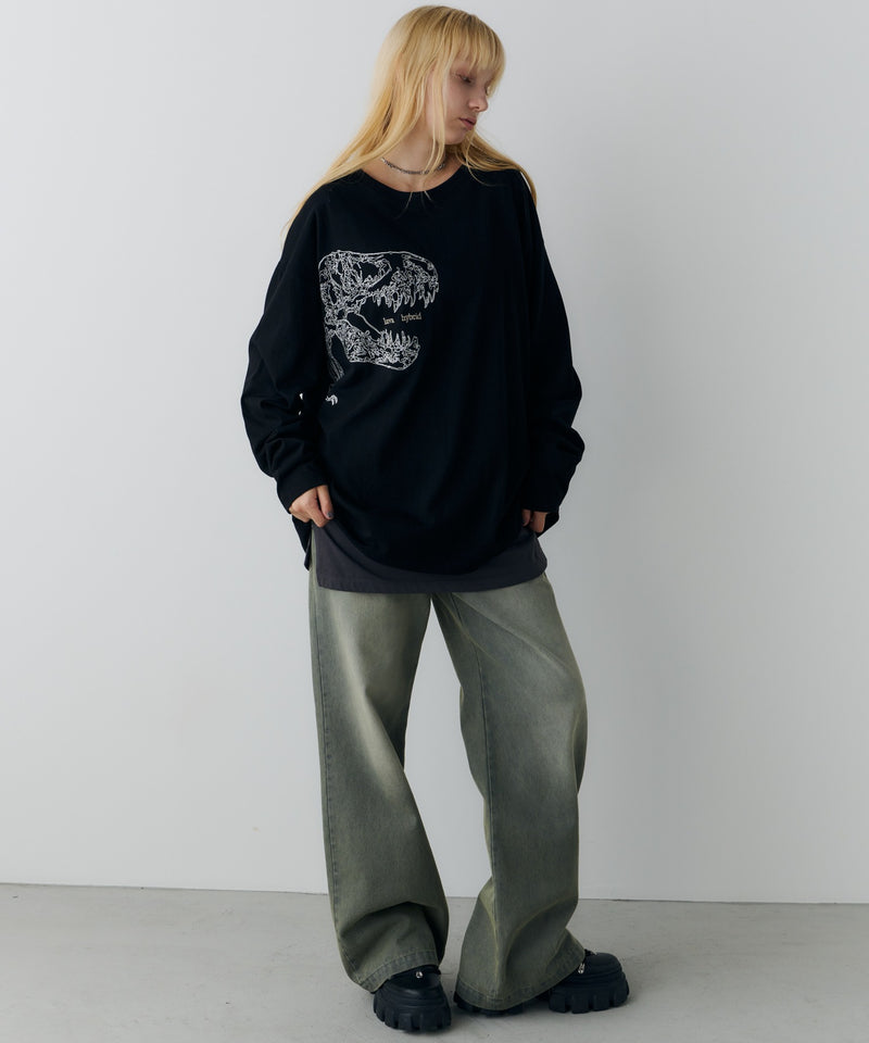 AIVER　レックス刺繍L/S TEE