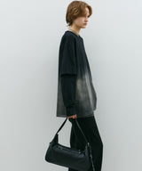 AFF AIVER　グラデーションブリーチレイヤードロンTEE