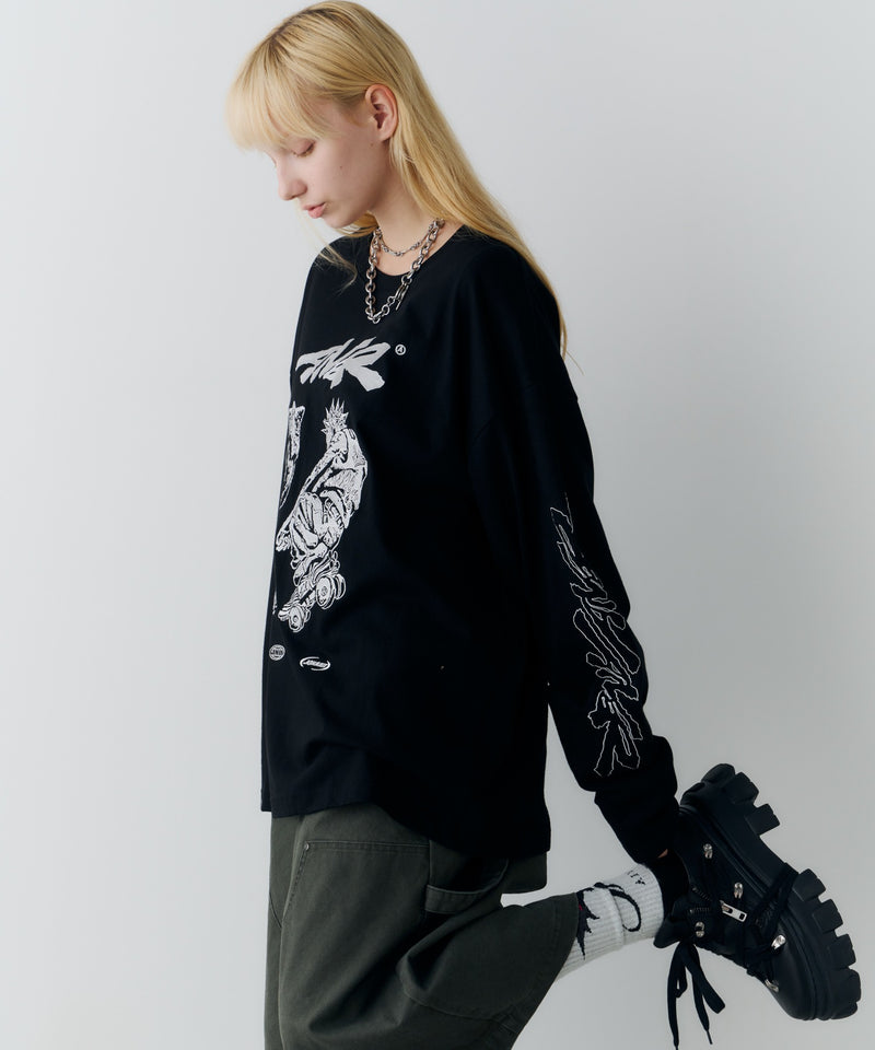 Johann×AIVER　刺繡L/S TEE