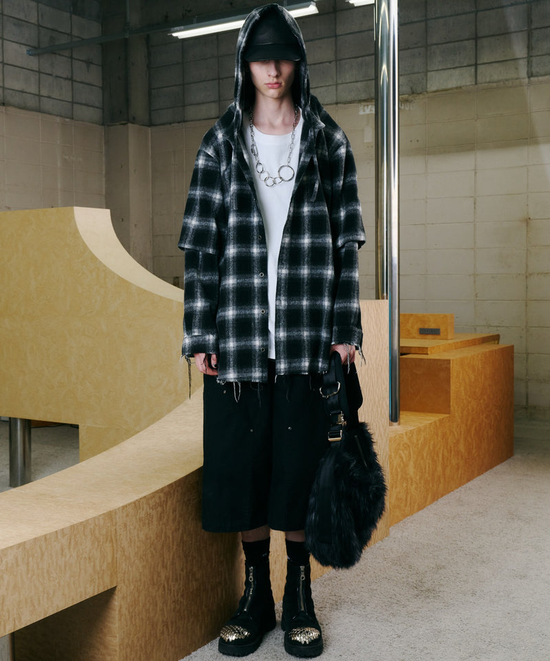 【予約】AIVER Atelier Made　ミックスファーショルダーバッグ