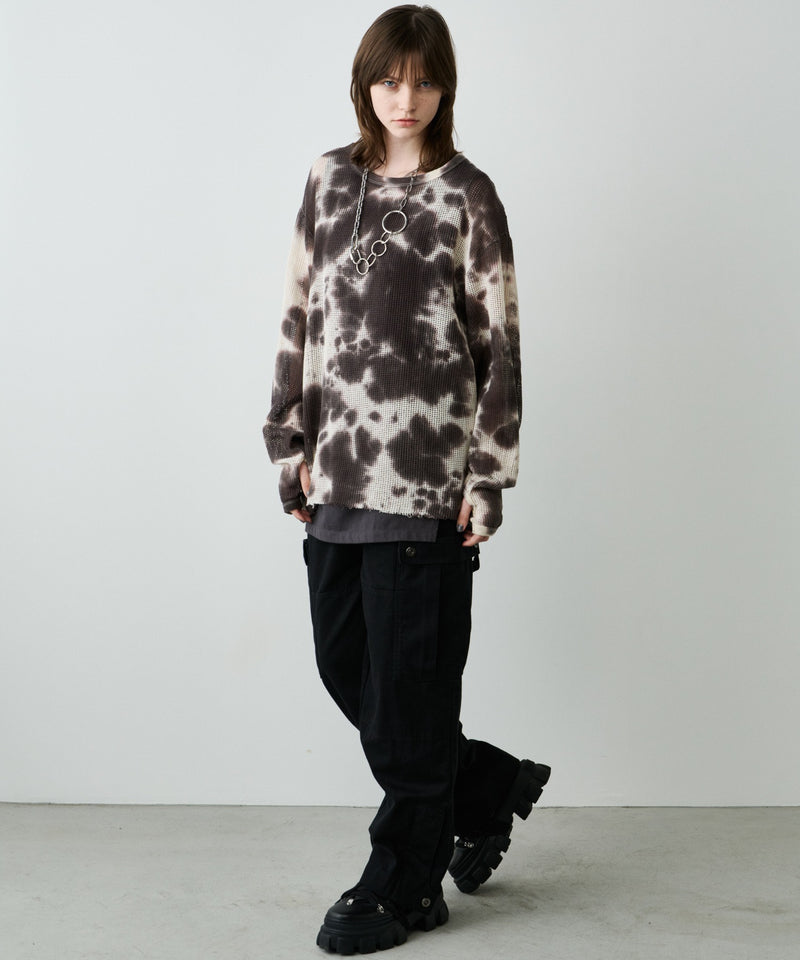 【予約】AFF AIVER　カットオフメッシュプルオーバー