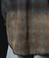 【ONLINE STORE先行予約】AIVER　グラデーションブリーチオンブレチェックシャツ