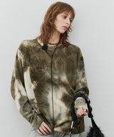 【予約】AFF AIVER　ムラ染めニットL/S TEE