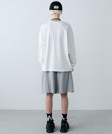 【ONLINE STORE先行予約】AFF AIVER　16/-ウォッシュ天竺ワイドスリーブL/S TEE