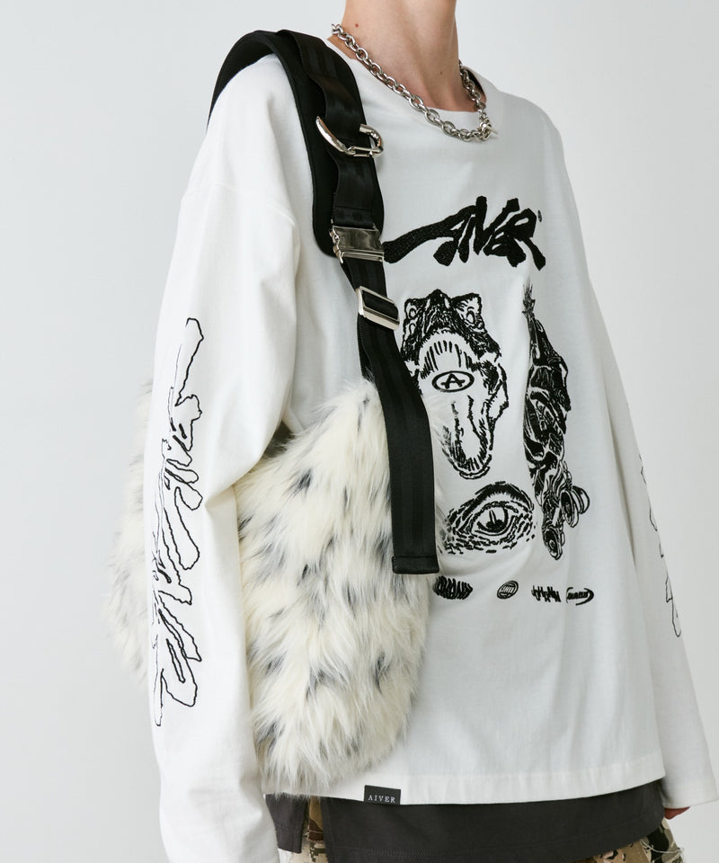 【予約】AIVER Atelier Made　ミックスファーショルダーバッグ