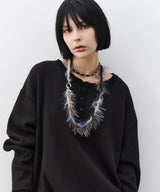 AIVER　フェザーニットネックレス