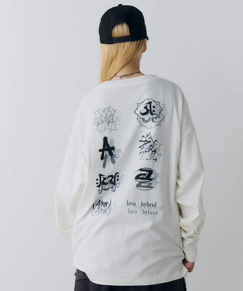 【予約】AIVER　エラープリントL/S TEE