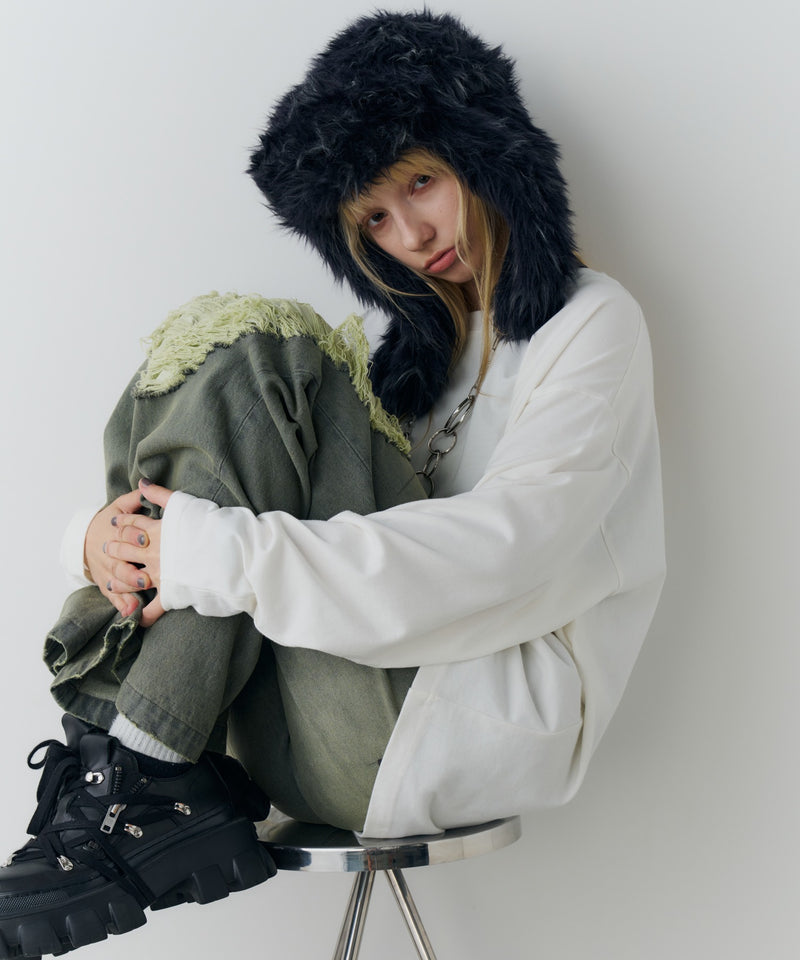 【予約】AIVER Atelier Made　ミックスファーフライトキャップ