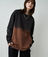 【予約】AFF AIVER　グラデーションブリーチレイヤードロンTEE