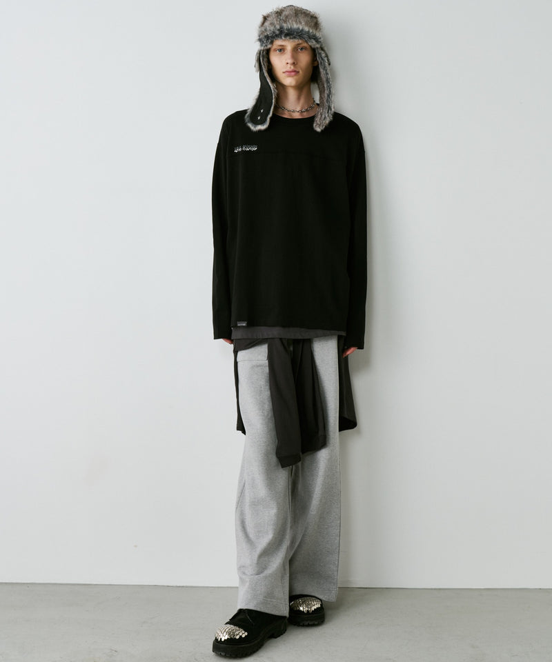 【予約】AIVER　30/2ウォッシュ天竺フットボールL/S TEE
