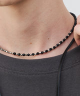 AFF AIVER　　天然石カットビーズネックレス　MADE IN JAPAN