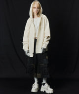 【ONLINE STORE先行予約】AIVER　レイヤードカットオフツイルシャツ