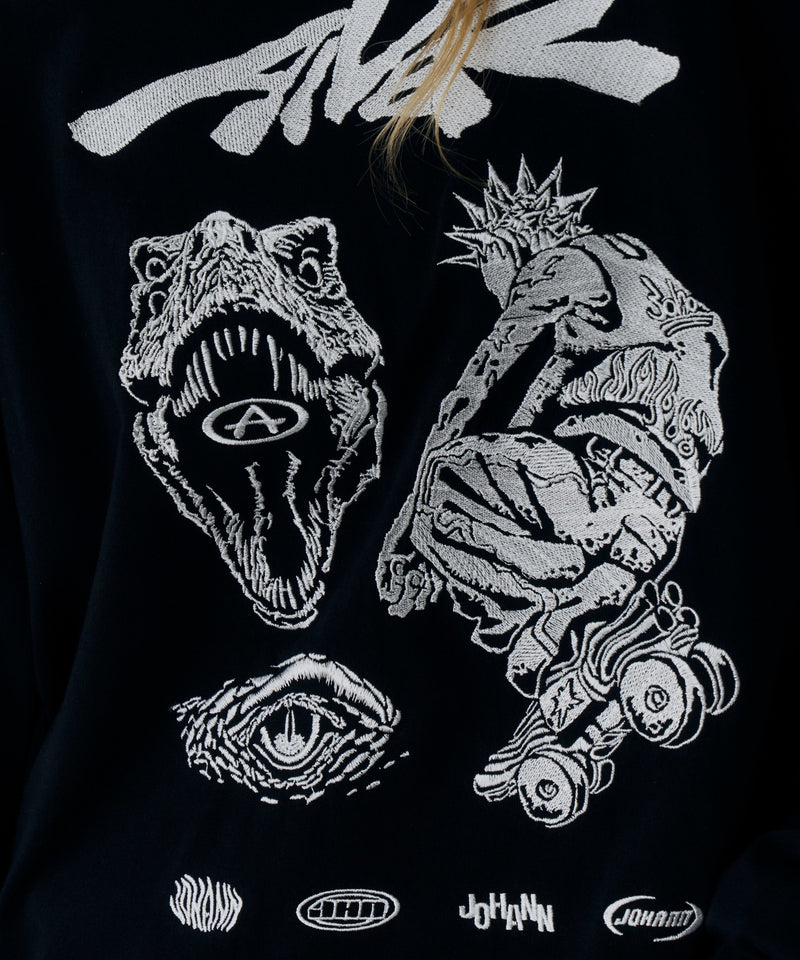Johann×AIVER　刺繡L/S TEE