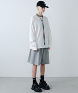 【ONLINE STORE先行予約】AFF AIVER　16/-ウォッシュ天竺ワイドスリーブL/S TEE