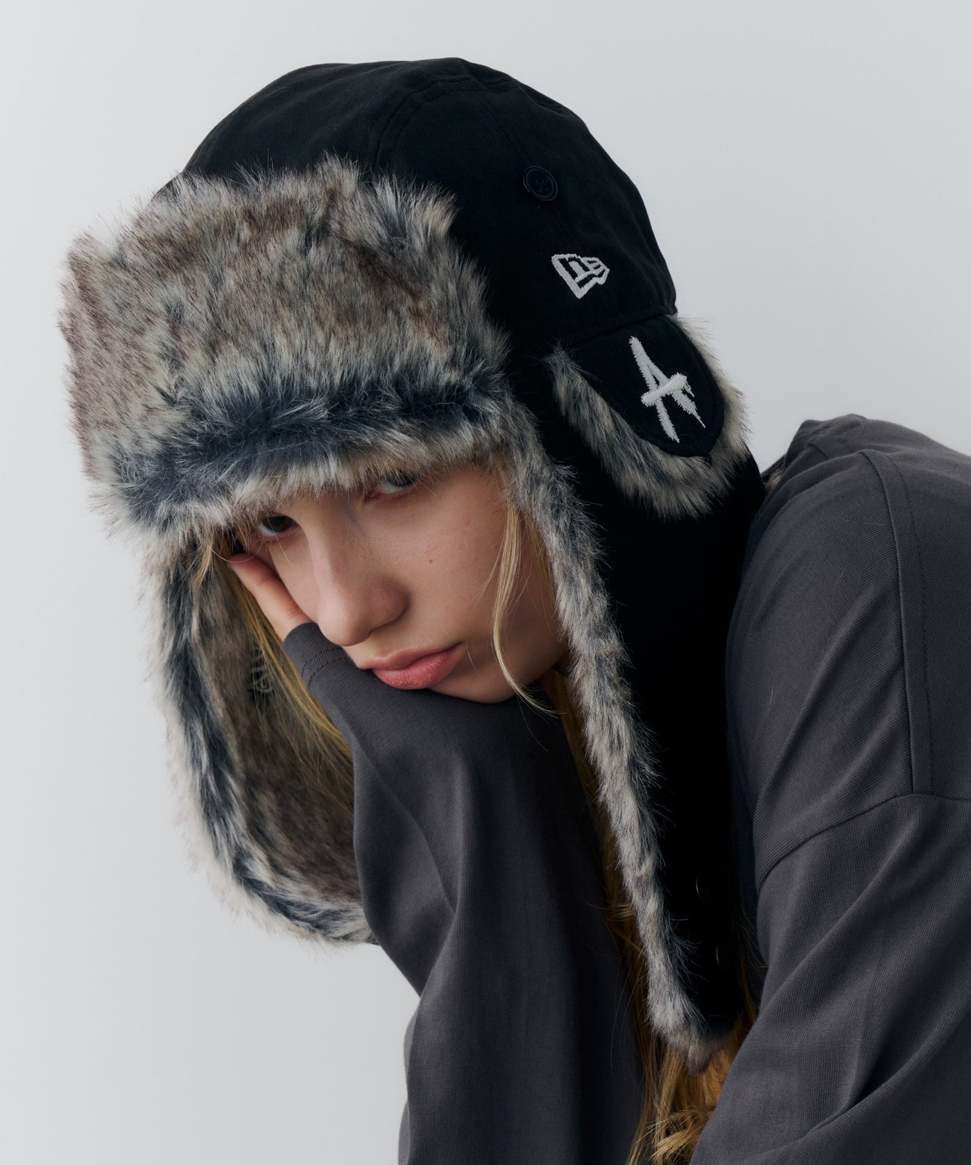 NEW ERA×AIVER WASHED A TRAPPER