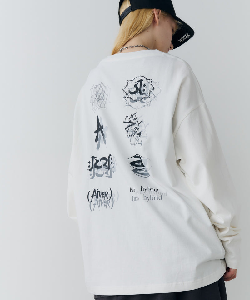 【予約】AIVER　エラープリントL/S TEE