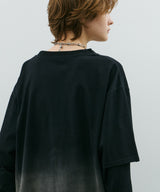 AFF AIVER　グラデーションブリーチレイヤードロンTEE