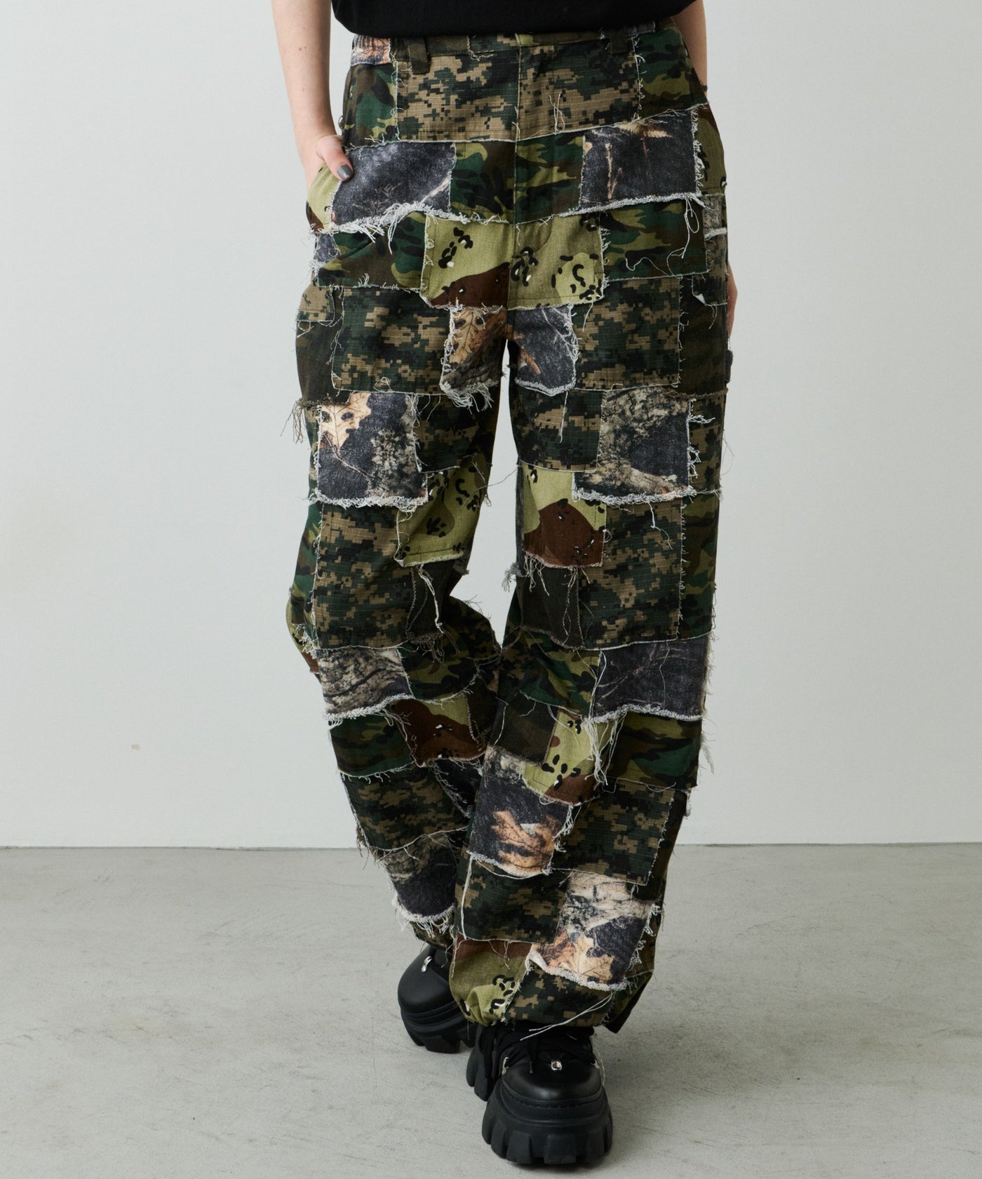AIVER カモボロワークパンツ