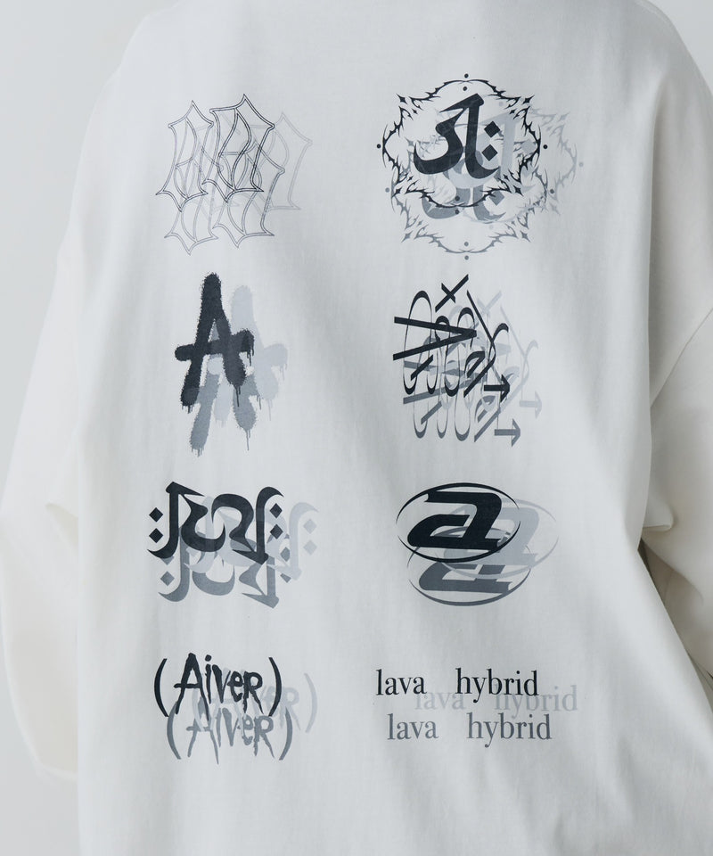 【予約】AIVER　エラープリントL/S TEE