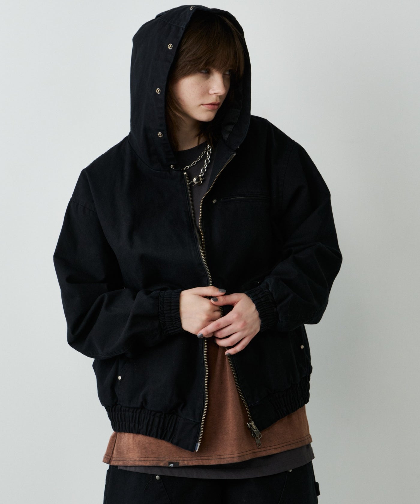 AIVER ダックパーカーブルゾン