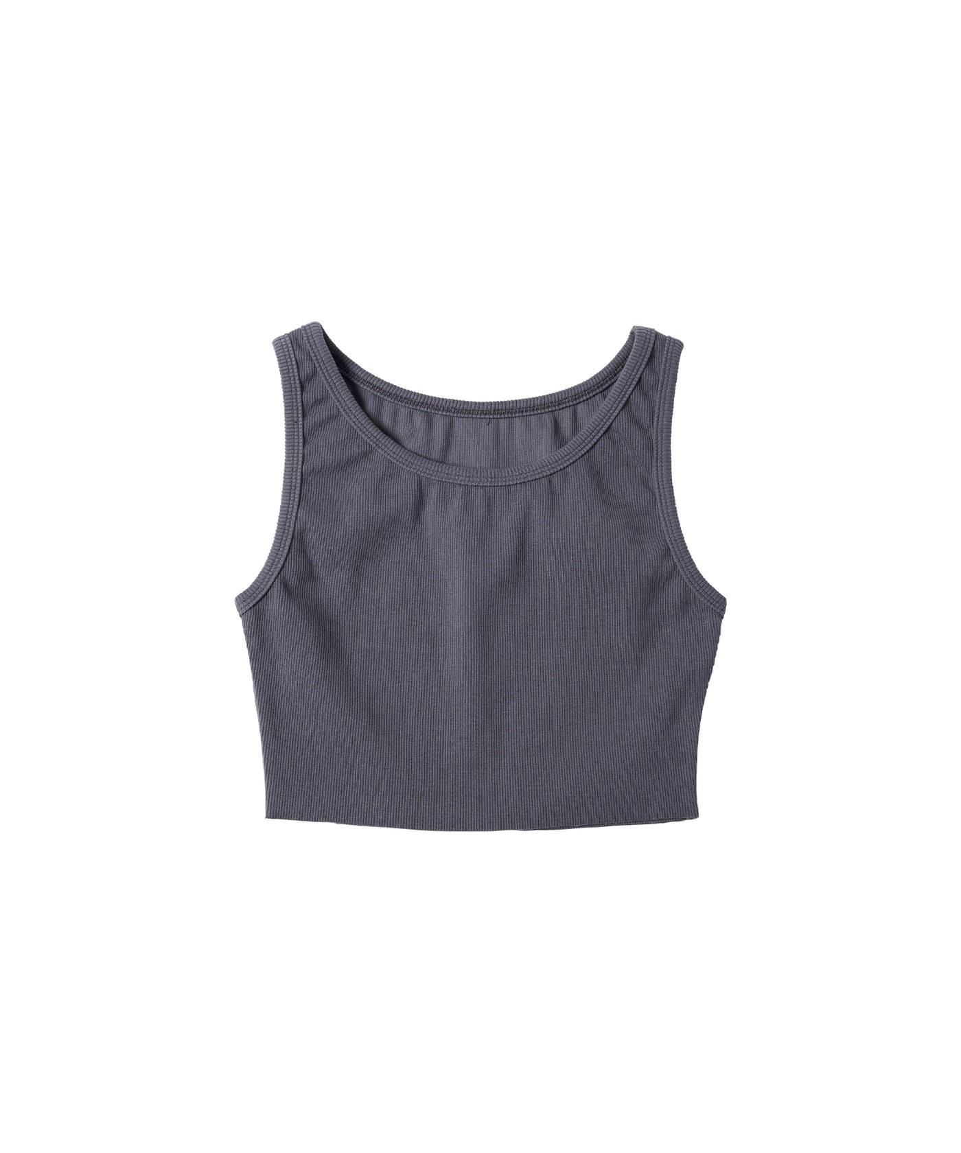 クロップド リブ タンクトップ S黒 Women's クロップド リブ タンクトップ アメリカンスリーブ