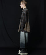 【ONLINE STORE先行予約】AIVER　グラデーションブリーチオンブレチェックシャツ