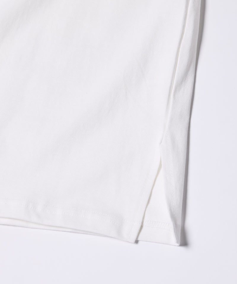 AFF AIVER　20/-シルケット天竺サイドスリットロングタンクトップ