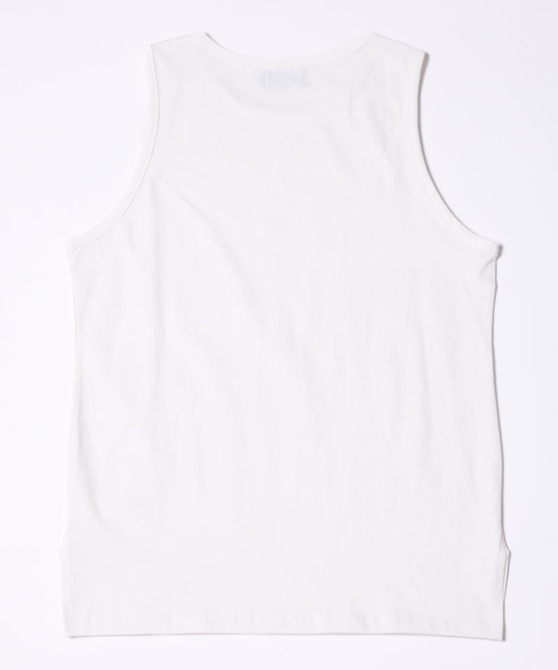 AFF AIVER　20/-シルケット天竺サイドスリットロングタンクトップ