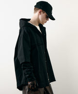 【ONLINE STORE先行予約】AIVER　レイヤードカットオフツイルシャツ