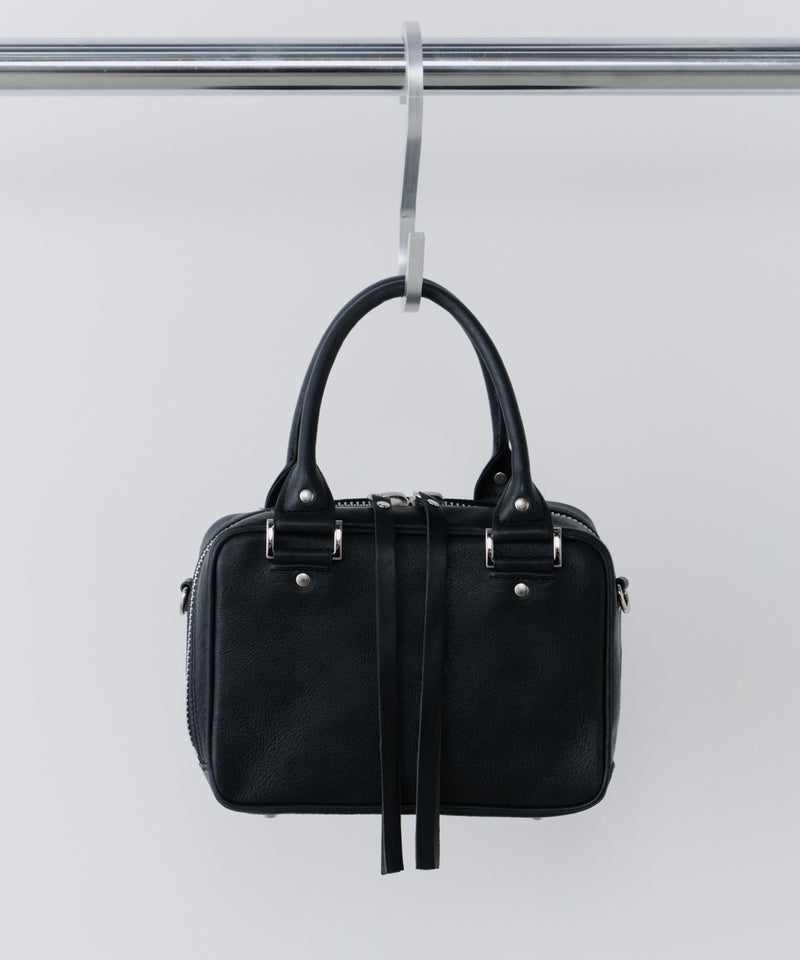 AIVER スラッシュジップカウレザーミニボストン MADE IN JAPAN