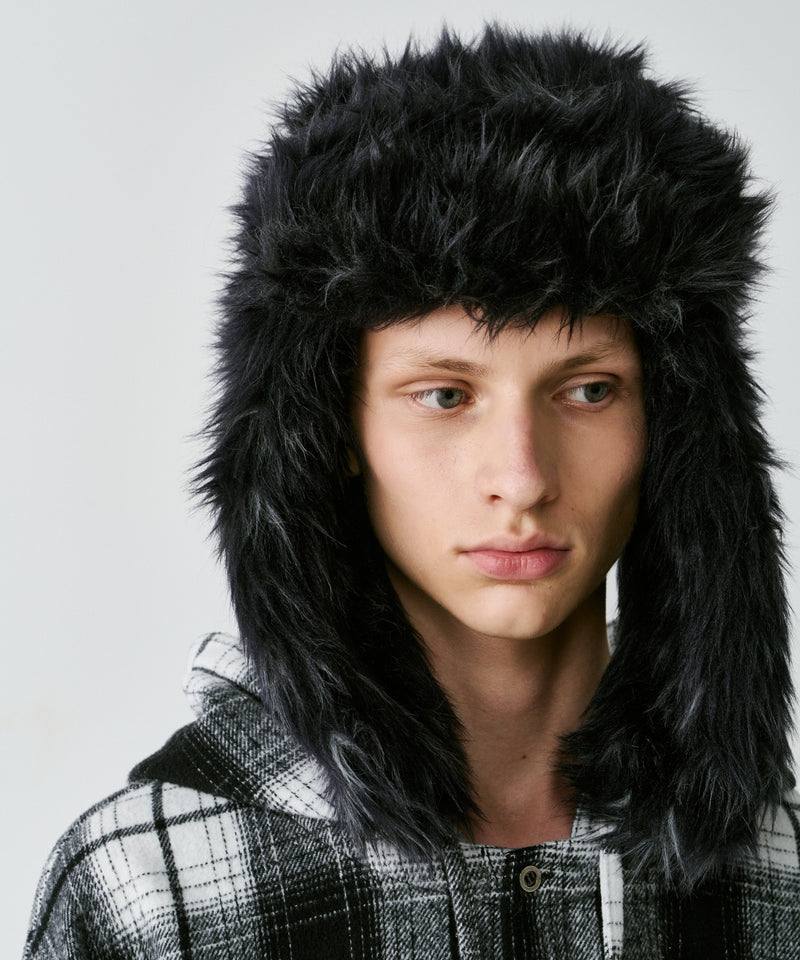 【予約】AIVER Atelier Made　ミックスファーフライトキャップ