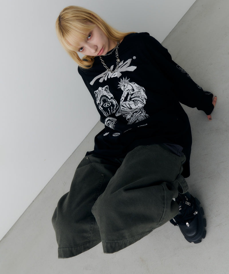 Johann×AIVER　刺繡L/S TEE