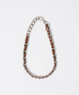 【ONLINE STORE先行予約】AFF AIVER　編み込みチェーンチョーカーネックレス　MADE IN JAPAN