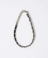 【ONLINE STORE先行予約】AFF AIVER　編み込みチェーンチョーカーネックレス　MADE IN JAPAN