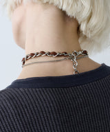 【ONLINE STORE先行予約】AFF AIVER　編み込みチェーンチョーカーネックレス　MADE IN JAPAN