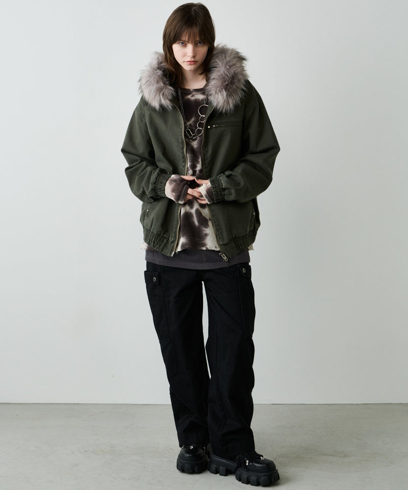 【予約】AFF AIVER　カットオフメッシュプルオーバー