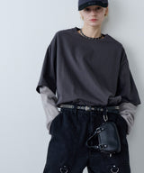 【ONLINE STORE先行予約】AFF AIVER　ワッフルレイヤードL/S TEE