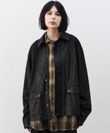 model：H171 B79 W56 H86 着用サイズ：MEDIUM　(ブラック)