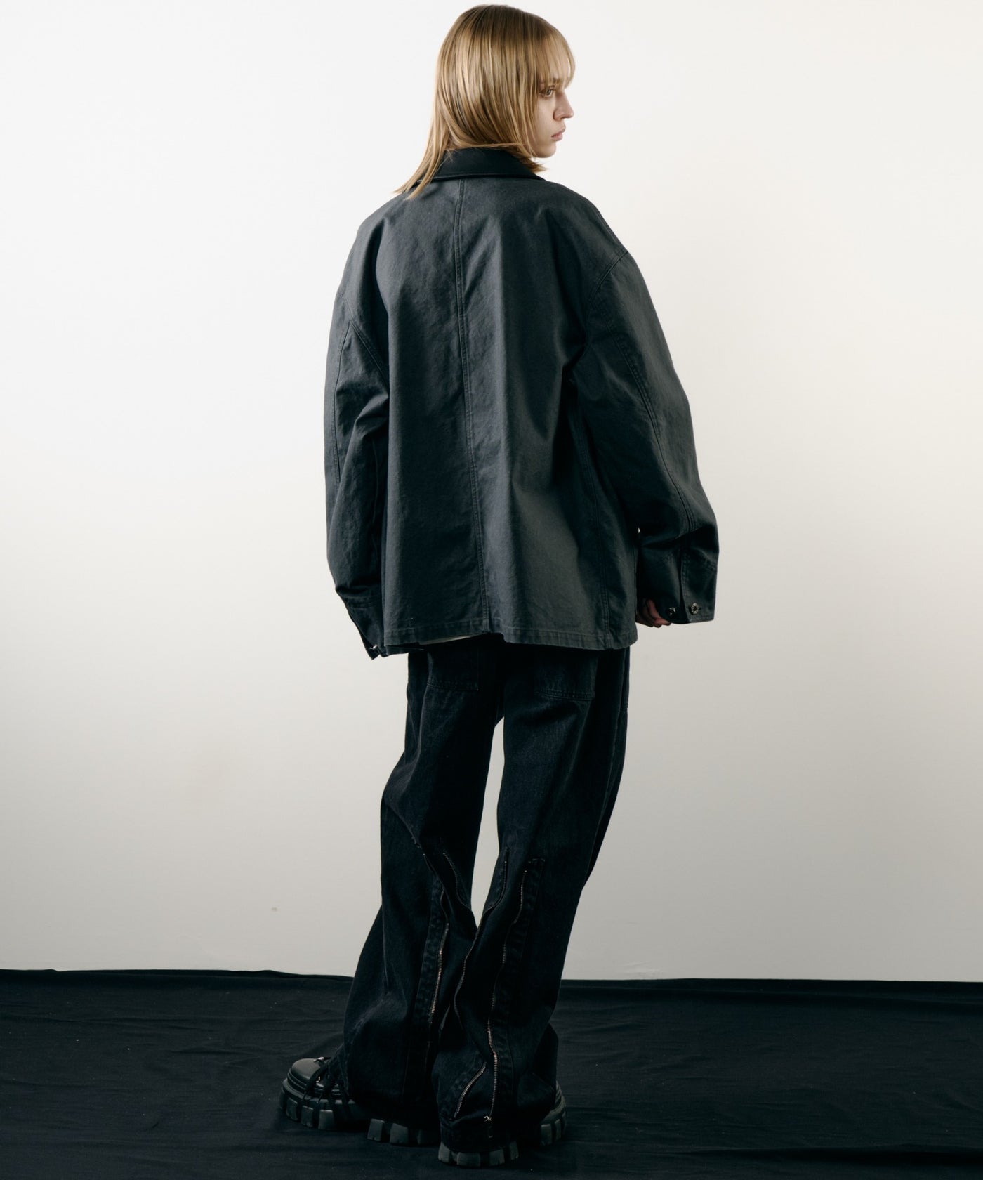 値下不可 INNAT カバーオール ワークジャケット ブラック インアット Corner Stone® コーナーストーン Tall Duck Cloth Work Jacket ダック