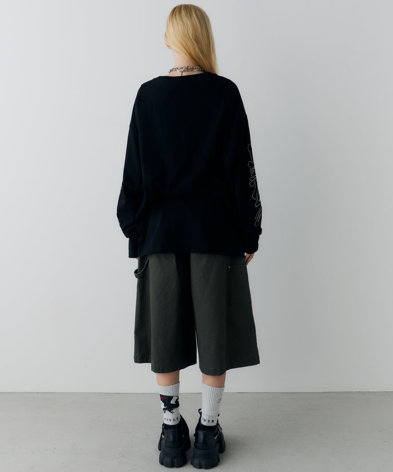 Johann×AIVER　刺繡L/S TEE